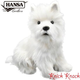【送料無料】HANSA ウェストハイランドテリア BH4127　ハンサ リアル 動物 ぬいぐるみ いぬ イヌ 犬