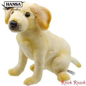 【送料無料】HANSA ハンサ ラブラドール 仔 ぬいぐるみ BH4712 いぬ 犬 リアル かわいい 動物