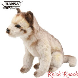 【送料無料】HANSA ハンサ オオカミ 仔 ぬいぐるみ BH6740 狼 リアル かわいい 動物