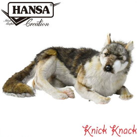 【送料無料】HANSA ハンサ オオカミ ぬいぐるみ BH6762 狼 リアル かわいい 動物