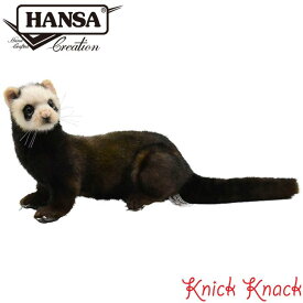 HANSA ヨーロッパケナガイタチ BH7827　ハンサ リアル 動物 ぬいぐるみ グッズ 雑貨 置物 オブジェ インテリア