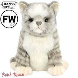 【送料無料】HANSA ハンサ ネコ グレー ゴルフ ヘッドカバー フェアウェイウッド FW BH8265 猫 リアル かわいい 動物