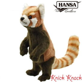 【送料無料】HANSA レッサーパンダ BH7252　ハンサ リアル 動物 ぬいぐるみ 小熊猫