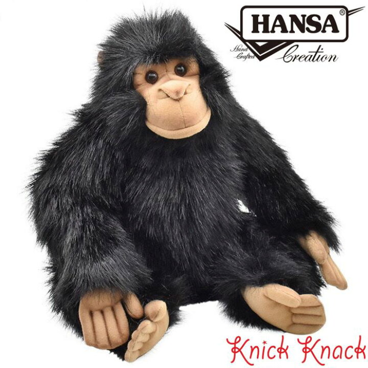 楽天市場 ぬいぐるみ Hansa チンパンジー サル 2306 リアル かわいい サプライズ 動物 アニマル プレゼント ギフト クリスマス 誕生日 バレンタインデー 母の日 父の日 インテリア 置物 おすすめ ニックナック