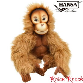 HANSA オランウータン BH7145　ハンサ リアル 動物 ぬいぐるみ かわいい グッズ 雑貨 置物 オブジェ インテリア サル 猿