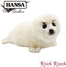 HANSA ハンサ シロアザラシ ぬいぐるみ BH3767 海豹 リアル かわいい 動物