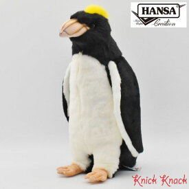 【送料無料】HANSA マカロニペンギン BH5061　ハンサ リアル 動物 ぬいぐるみ