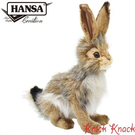 HANSA ハンサ オグロウサギ ぬいぐるみ BH3754 兎 リアル かわいい 動物