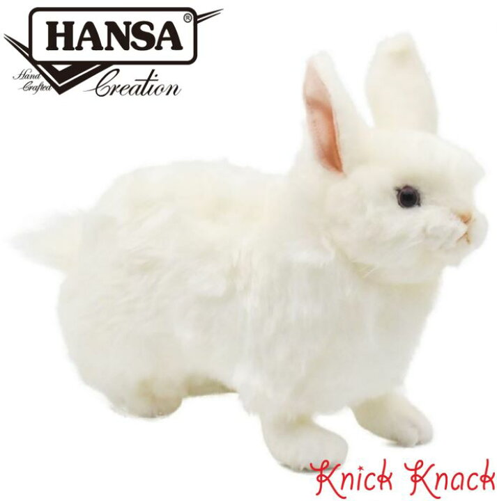 楽天市場】HANSA ユキウサギ BH4671 ハンサ リアル 動物 ぬいぐるみ 