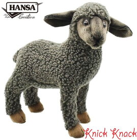 【送料無料】HANSA ハンサ クロヒツジ ぬいぐるみ BH3454 ひつじ 羊 リアル かわいい 動物