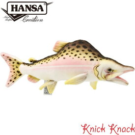 HANSA ピンクサーモン BH6048　ハンサ リアル 動物 ぬいぐるみ グッズ 雑貨 置物 オブジェ インテリア 鮭 魚 さかな