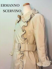 NEW 新品未使用品　【ERMANNO SCERVINO】フリルコート　38（中古）