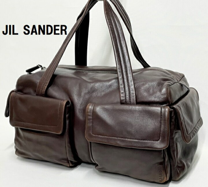 楽天市場】ランクA 【JIL SANDER】BOSTON BAG /SEMITRACOLLAジル 