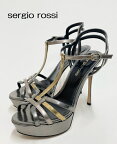 ランク NEWNEW【sergio rossi】セルジオロッシストラップ　ピンヒール　サンダル　pin heal sandal イタリア製　サイズ　35〔約23cm〕(中古)