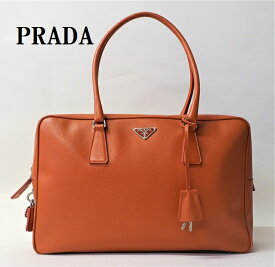 プラダ【PRADA】バッグ　オレンジ訳ありランクB