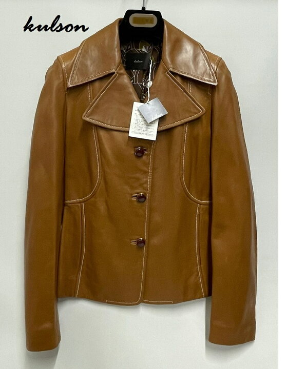 楽天市場】【Kulson】カルソン レザージャケット 羊革 LAMBSKIN  