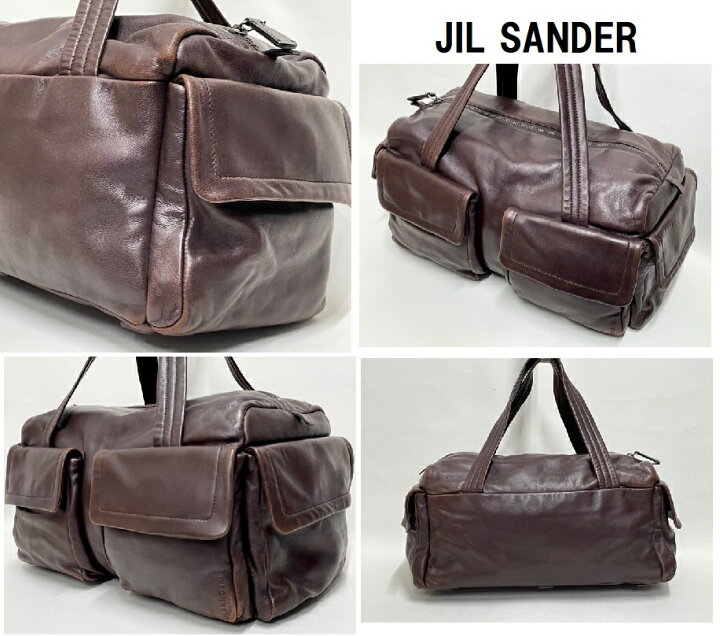 楽天市場】ランクA 【JIL SANDER】BOSTON BAG /SEMITRACOLLAジル 