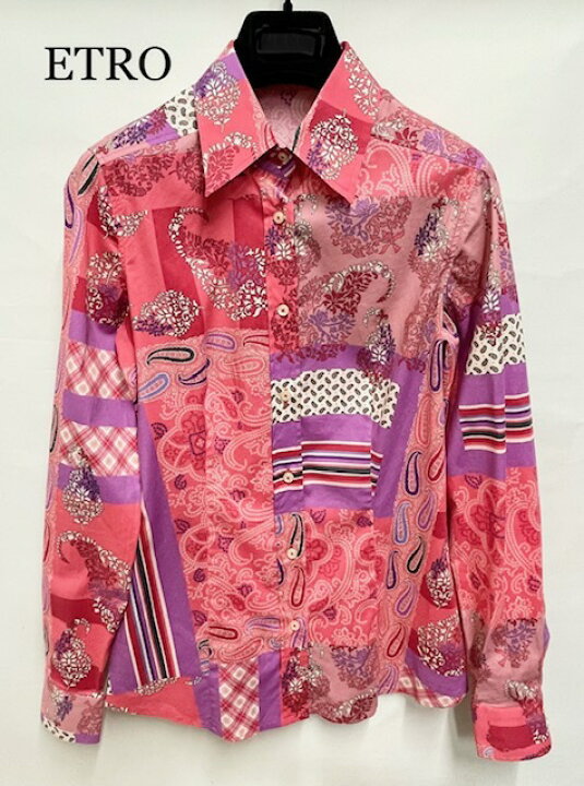 楽天市場】ランクA エトロ【ETRO】Iペイズリー柄 コットンシャツ 