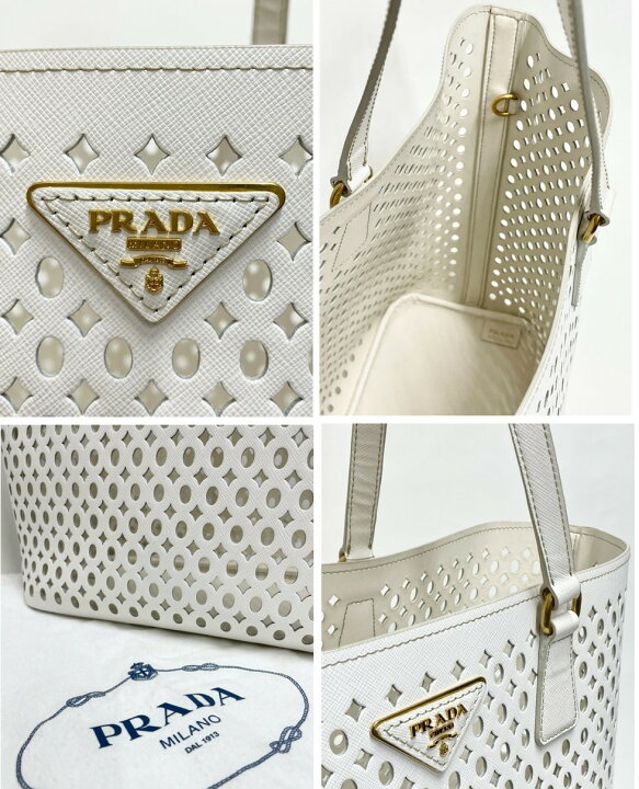楽天市場】プラダ【PRADA】サフィアーノ パンチングレザー ショルダー 