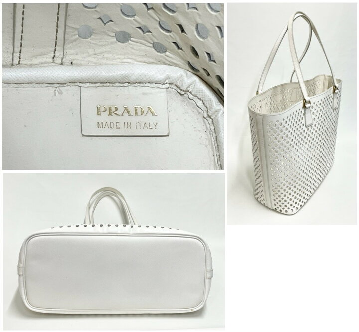 楽天市場】プラダ【PRADA】サフィアーノ パンチングレザー ショルダー 