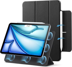 �y�������K�i�z�y���[���֑��������zESR iPad Air ��5���� / ��4���� 10.9�C���`�Ή� �}�O�l�b�g�P�[�X iPad Air 11�C���` M4/M3/M2 (2026/2025/2024)�Ή� ���C�z�� �I�[�g�X���[�v Pencil��2����Ή� Rebound Magn