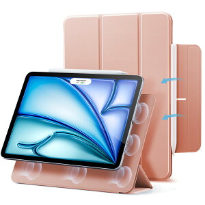 �y�������K�i�z�y���[���֑��������zESR iPad Air ��5���� / ��4���� 10.9�C���`�Ή� �}�O�l�b�g�P�[�X iPad Air 11�C���` M4/M3/M2 (2026/2025/2024)�Ή� ���C�z�� �I�[�g�X���[�v Pencil��2����Ή� Rebound Magn