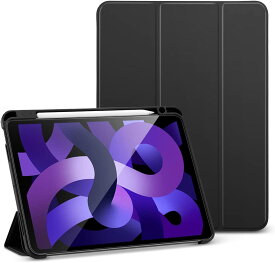 【メール便送料無料】ESR iPad Air 11インチM3/M2 2024/2025 iPad Air 10.9インチ 第5/4世代 2022/2020ペンシルケース ペンシルホルダー付き ソフト TPUバックカバー付き オートスリープ ウェイク 角度調節可能なスタンド Pencil収納可 Rebound Pencil【国内正規品】