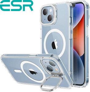 ESR iPhone 14/13/14 Plus/14 Pro Max P[X LbNX^h HaloLock tP[X MagSafe Ή X^ht ČRMILKi̕ی JO X^h h~w NA  킢 Classic Kickst