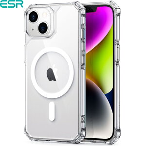 ESR iPhone 14/13/14 Plus/14 Pro Max P[X HaloLockt MagSafeΉ ČRMILKi̕ی Xgbvz[ ςɂ h~w NA  킢 ESR Air Armor Case with HaloLock for iPhone 14/13/14 Plus/14