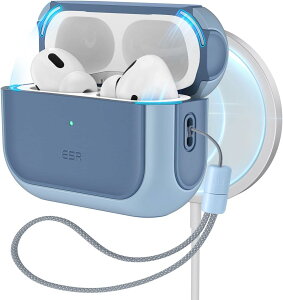 ESR AirPods Pro 1/2 �Ή� �P�[�X HaloLock���� MagSafe �Ή� AirPods Pro �P�[�X (2022) �p�n�C�u���b�h�����ی�@ESR Orbit Hybrid Case with HaloLock for AirPods Pro 1/2 Gen�y�������K�i�zB0BB2Q4S3V