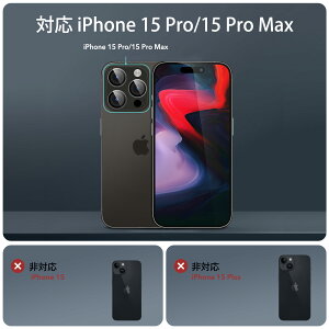 ESR iPhone 15 / 15 Plus / 15 Pro / 15 Pro Max/17 Pro /17 Pro Max JYtB Ɨ^YtB Ϗ ɔ A~GbWt KX 2/3 NA / ubN ESR Armorite Camera Lens Prote