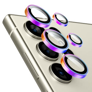 ESR Galaxy S24 Ultra �J�����ی�t�B���� �ʃ����Y�ی�t�B���� ���ɋ��������^���� �����ߗ� �K���X �A���~�j�E���G�b�W�t�������K���X Galaxy S24 Ultra �P�[�X�t�����h���[�@ESR Armorite Camera Lens P