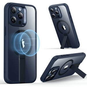 ESR iPhone 15 Pro Max�P�[�X��p MagSafe�Ή� ���݂ɒ��߉\�ȃt���b�N�X�^���h �R�p�K�i�����ی� MagSafe�Ή� �����擾�L�b�N�X�^���h�t���X�����w�ʃJ�o�[ Boost�V���[�Y ESR Boost Flickstand Case (HaloLock