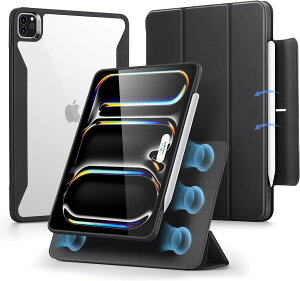 ESR iPad Pro 13 / 11C` P[X M5(2025)AM4 i2024jp Pencilz_[t O\}OlbgJo[ cu/uX^h Pencil Pro/USB-CSΉ Rebound 360V[Y ESR Rebound Hybrid 360 iPad Pro 