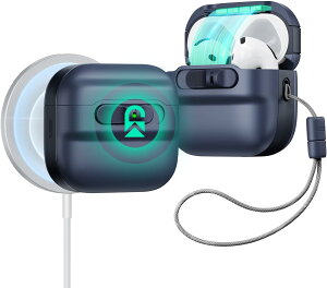 ESR AirPods 4P[XiHaloLockjAirPods4(2024)(USB-C)Ή MagSafeΉ }OlbgWbN Xgbvth~یJo[ PulseV[Y yKiz