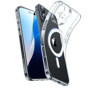 ESR iPhone 16 / 16 Plus / 16 Pro / 16 Pro Max P[X NA P[X ϏՌ ^ Jo[ ΂݂ɂ X  TPU X}zP[X NA MagSafe }OlbgP[X@ESR Zero Clear Case iPhone 16 / 16 Plus / 16 Pro 