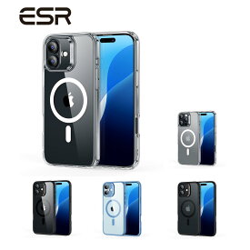 ESR iPhone 16/16 Plus/16 Pro/16 Pro Maxケース MagSafe対応 米軍MIL規格の保護 耐黄変 傷に強い背面 iPhone 用 磁気スマホケース クリア Classicシリーズ ESR Classic Hybrid Case (HaloLock) - 【国内正規品】