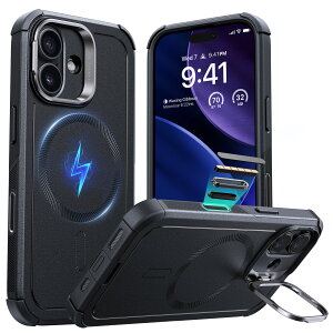 ESR iPhone 17/17 Pro / 17 Pro Max/ Air MagSafe�Ή� �A�b�v�O���[�h�S�ʑϏՌ� MagSafe 7x�R�p�K�i�ی� ��� �}�O�l�b�g�X�}�z�P�[�X MagSafe�A�N�Z�T���[�݊� Cyber�V���[�Y �y�������K�i�z