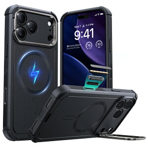 ESR iPhone 17/Air/17 Pro/17 Pro Max �P�[�X MagSafe�Ή� 7�{�R�p�K�i �ϏՌ� ��� �}�O�l�b�g�X�}�z�P�[�X �S�ʕی� MagSafe�A�N�Z�T���[�Ή� Cyber�V���[�Y�y�������K�i�z