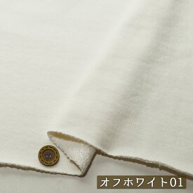 【ニット生地 無地/全2色】スウェット生地 裏毛ニット 綿100％ 厚み2ミリ 幅148cm ショートループの裏パイル しっかりめ 横方向に伸びるテンションやや低のニット やや丸まりやすい トレーナー パーカー 部屋着【50cm単位 メール便不可】(b-2628)