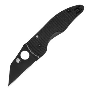 Spyderco �X�p�C�_���R �}�C�N���W���{�E �u���b�N CPM-MagnaCut �R���v���b�V���� G-10 MicroJimbo 264GMCBKP �܂肽���� �A�����J�� �A�E�g�h�A�i�C�t �n�� �L�����v �n���e�B���O �n���^�[ ��� �t�B�b