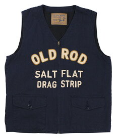 OLD CROW [-OLD ROD - VEST- NAVY size.S,M,L,XL]