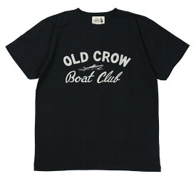 OLD CROW [-BOAT CLUB - S/S T-SHIRTS- BLACK size.S,M,L,XL]