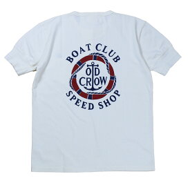 OLD CROW [-RUNABOUT - S/S T-SHIRTS- WHITE size.S,M,L,XL]