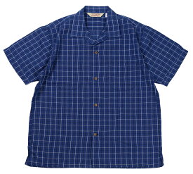 TROPHY CLOTHING [-Long Beach Check Shirt- Blue size.14,15,16,17]