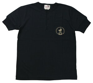 GANGSTERVILLE [-STIMULATOR DAILY - S/S HENRY NECK T-SHIRTS- BLACK size.S,M,L,XL]