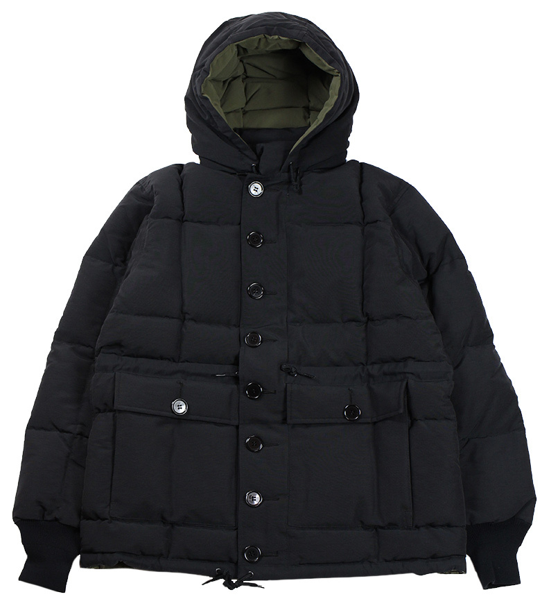 トロフィークロージング コート メンズ レディース ダウンコート ブラック TROPHY CLOTHING [-Alpine Down Coat- Black size.36,38,40,42]