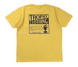 TROPHY CLOTHING [-BOX LOGO OD POCKET TEE- YELLOW size.36,38,40,42]