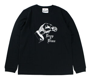 MISTER X [-DROP A DIME TEE SHIRT LS- BLK size.M,L,XL,XXL]