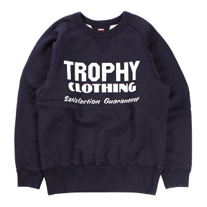 TROPHY CLOTHING [-Block Logo Freedom Sleeve Sweatshirt- Dusky Purple size.38,40,42]